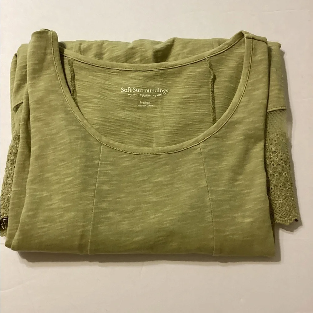 Soft Surroundings Asymmetrical Long Sleeve Lace Size Medium - Picture 13 of 13